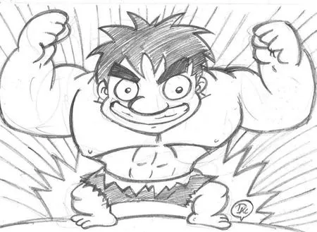 Hulk para dibujar a lápiz - Imagui