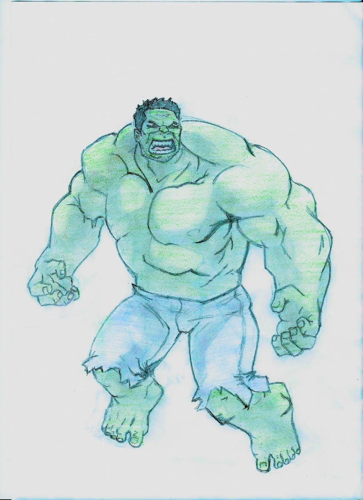 HULK DIBUJO A LAPIZ | EstamosTontosdelaCabeza DIBUJOS