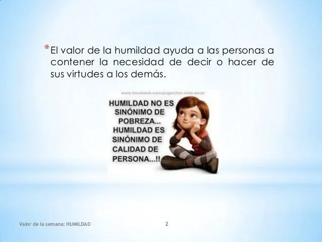 La Humildad.