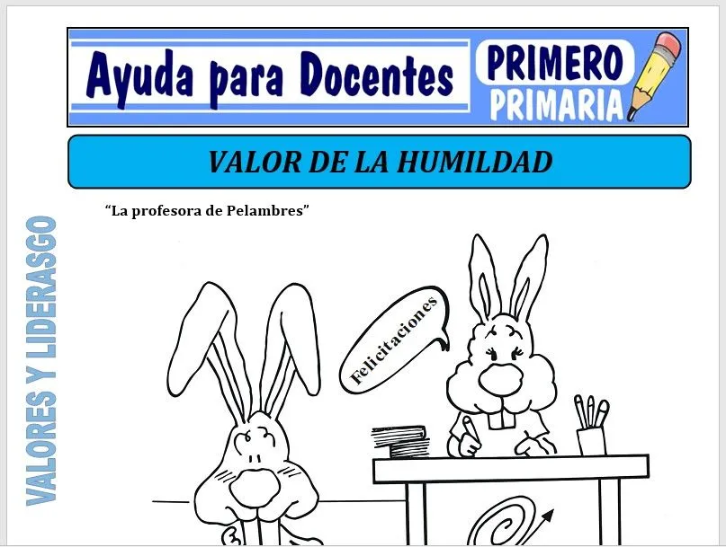 El Valor de la Humildad para Primero de Primaria – Ayuda para Docentes