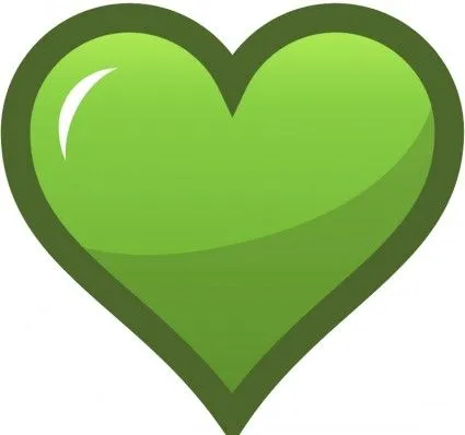 Icono De Corazón Verde-Vector Clip Art-vector Libre Descarga Gratuita