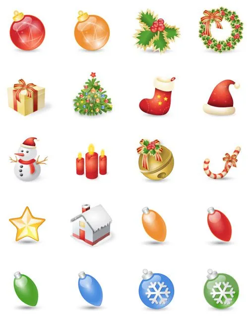 Iconos de Navidad en PNG