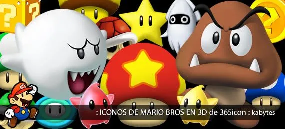 Iconos de Super Mario Bros. | Kabytes