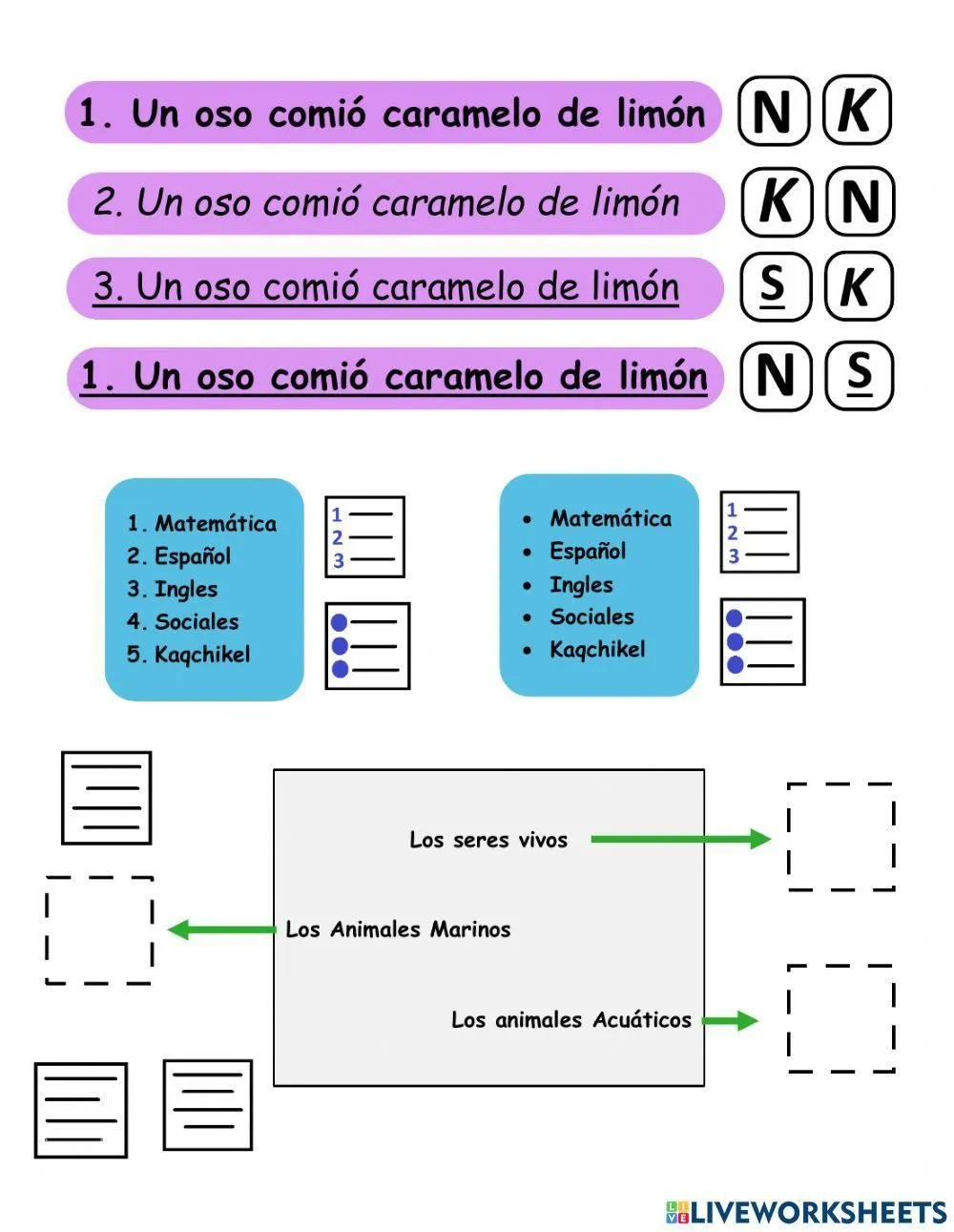 Iconos de Word online worksheet | Live Worksheets