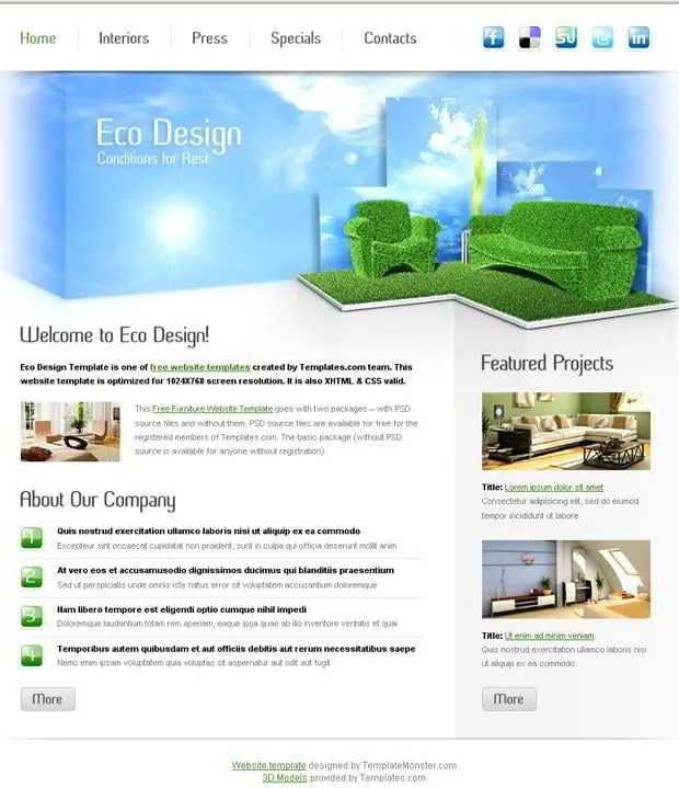 ICTEA – Diseño Web » Blog Archive » Plantilla Gratis para Diseño ...