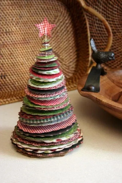 Ideas de árbol de Navidad, Manualidades decoración navidades para ...