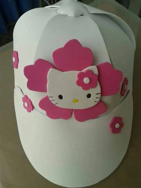 IDEAS para hacer bonitos GORROS de GOMA EVA