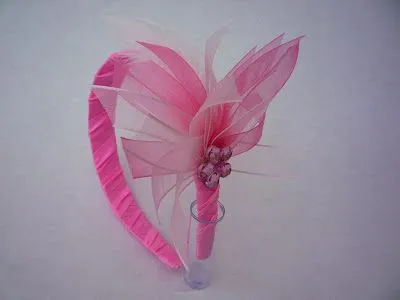 Ideas con Color y muchas creaciones mas: Diadema en tonos rosa ...