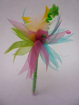 Ideas con Color y muchas creaciones mas: Pluma decorada en ...