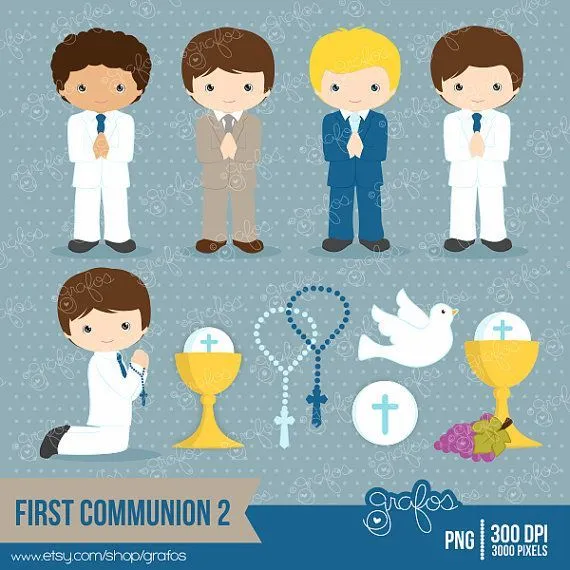 FIRST COMMUNION 2 Digital Clipart , First Communion Clipart ...