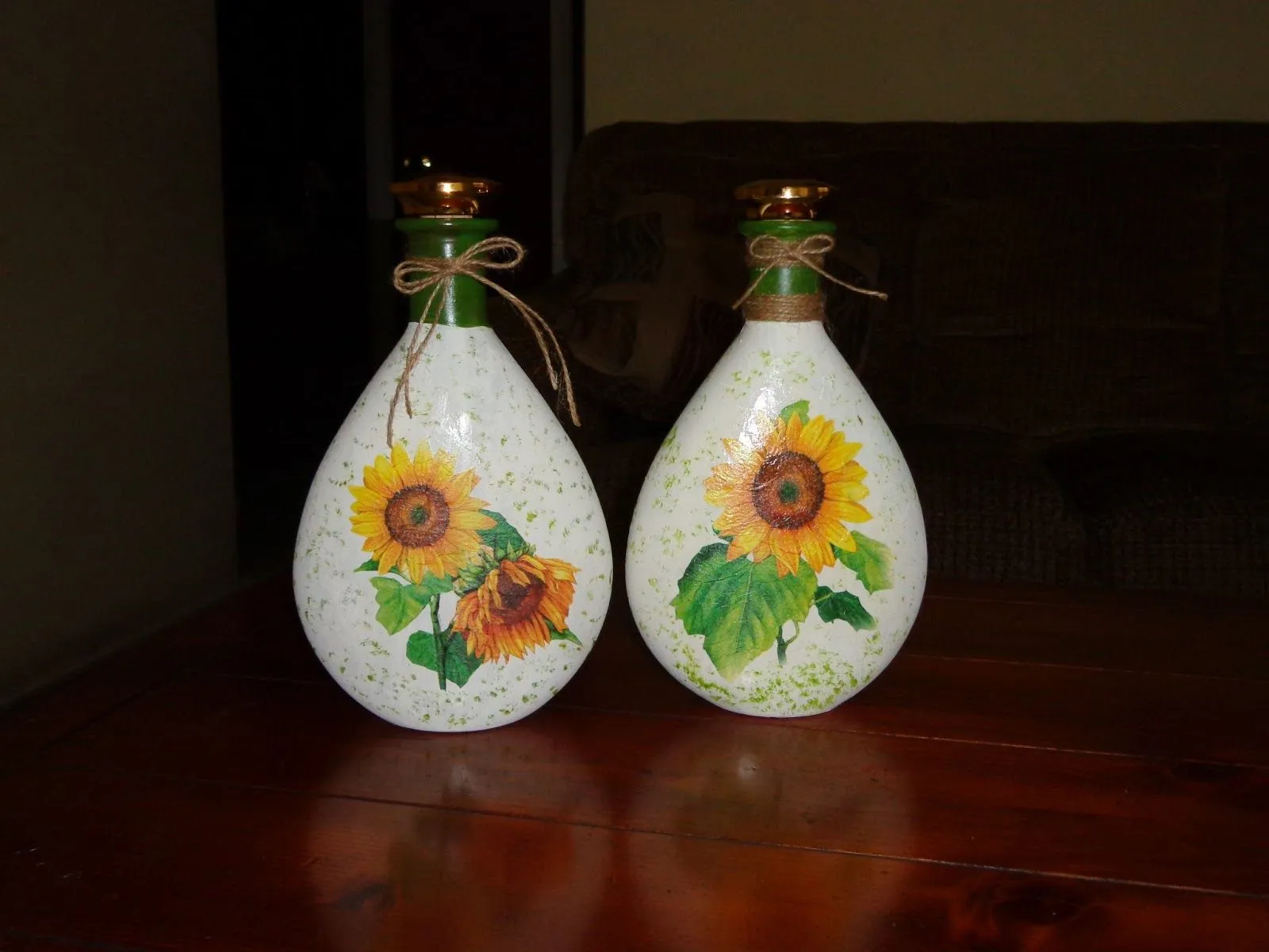 Ideas Country y algo más...: Botellas decoradas con decoupage