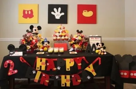 Ideas de decoración para una fiesta infantil de Mickey Mouse ...