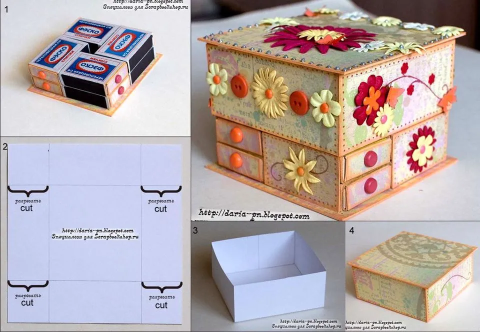 Ideas para decorar con cajitas de fósforos | Bisuteria Coketa