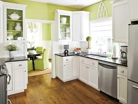 Ideas para decorar tu cocina con el color verde | Interiores