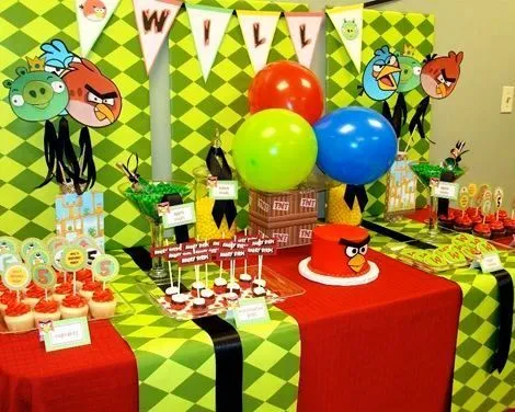 Ideas para decorar una fiesta de cumpleaños de los Angry Birds ...