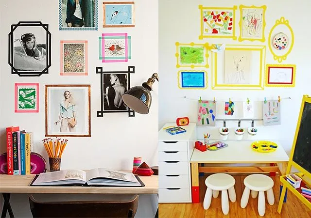 Ideas para decorar paredes infantiles con washi tape ¡Un toque ...