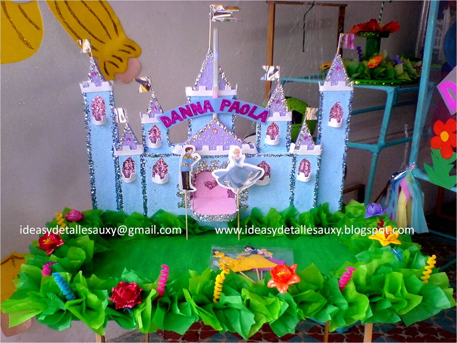 Ideas y detalles Auxy: BASE DE PASTEL CENICIENTA