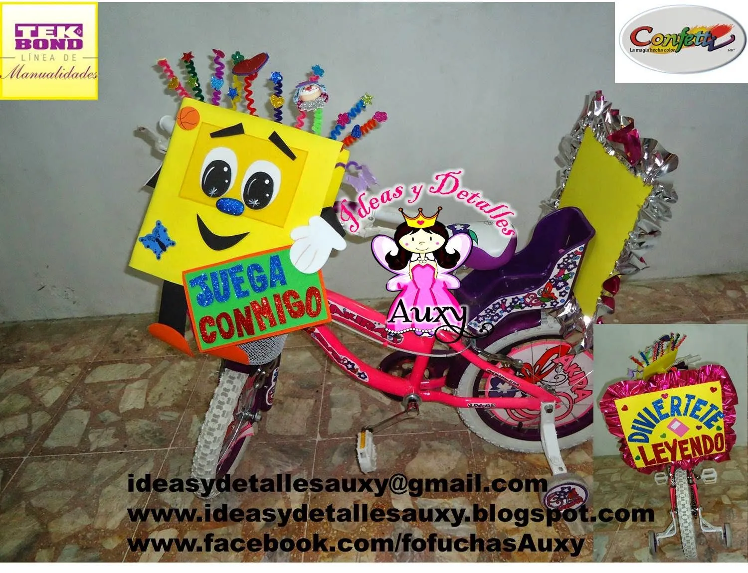 Ideas y detalles Auxy: BICICLETAS DECORADAS PARA DESFILE ESCOLAR