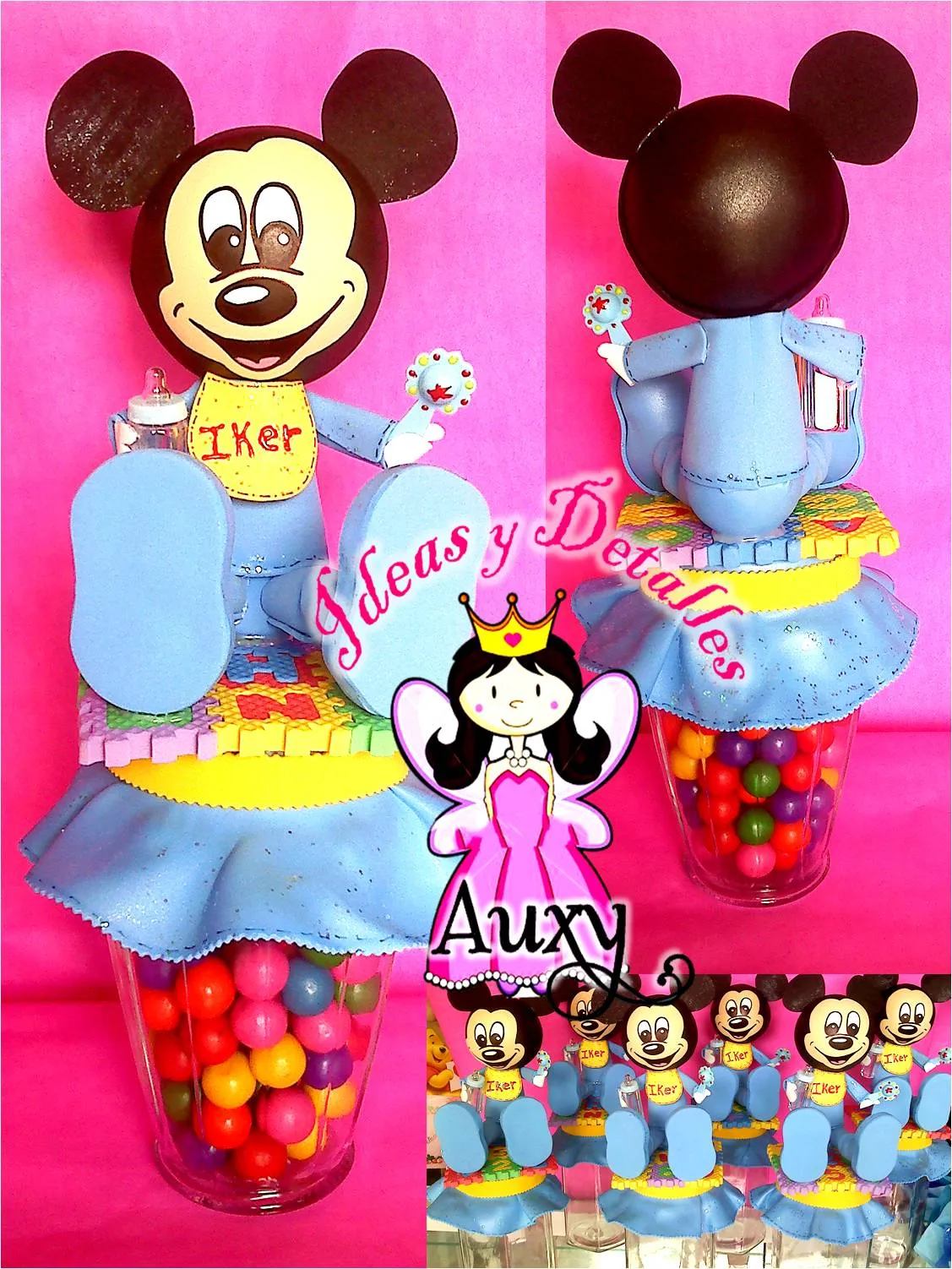 Ideas y detalles Auxy: CENTRO DE MESA MICKEY MOUSE BABY FOFUCHO