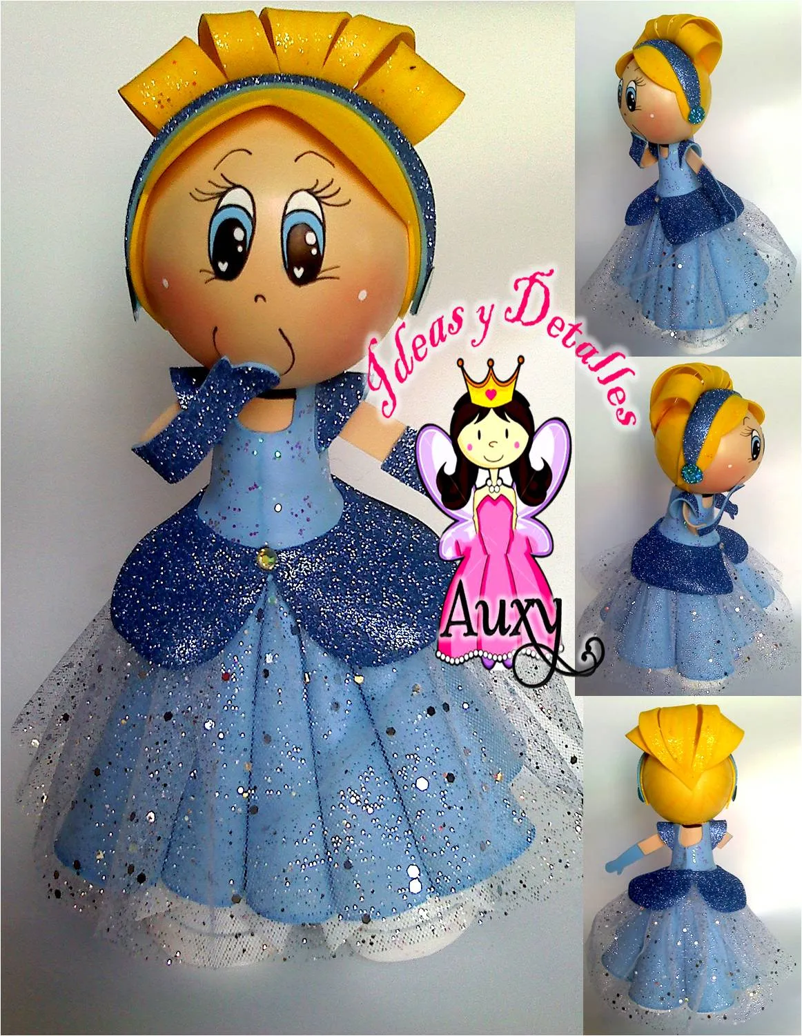 Ideas y detalles Auxy: PRINCESA CENICIENTA FOFUCHA