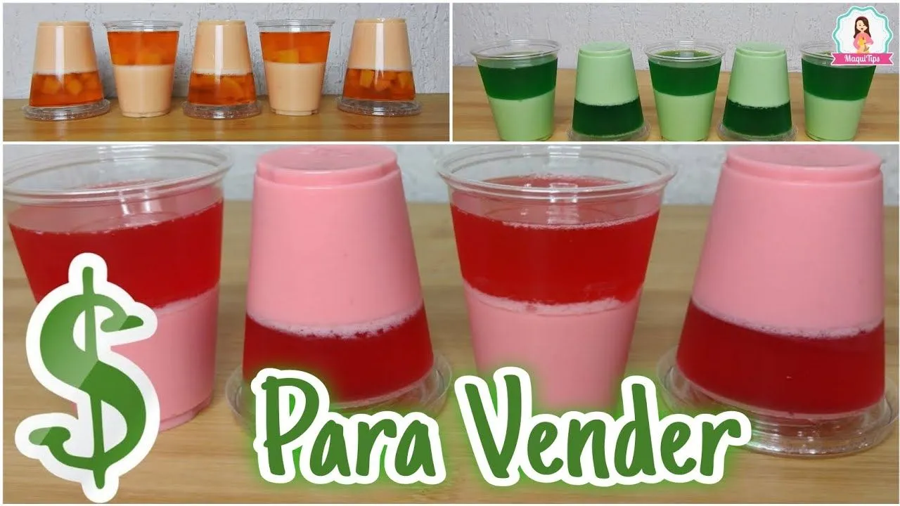 ✅️ 3 Ideas de Gelatinas en Vaso PARA VENDER 