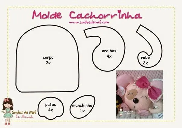 Ideas para el hogar: Moldes de peluches