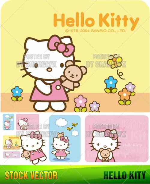 Ideas Libre: vectores de hello kitty