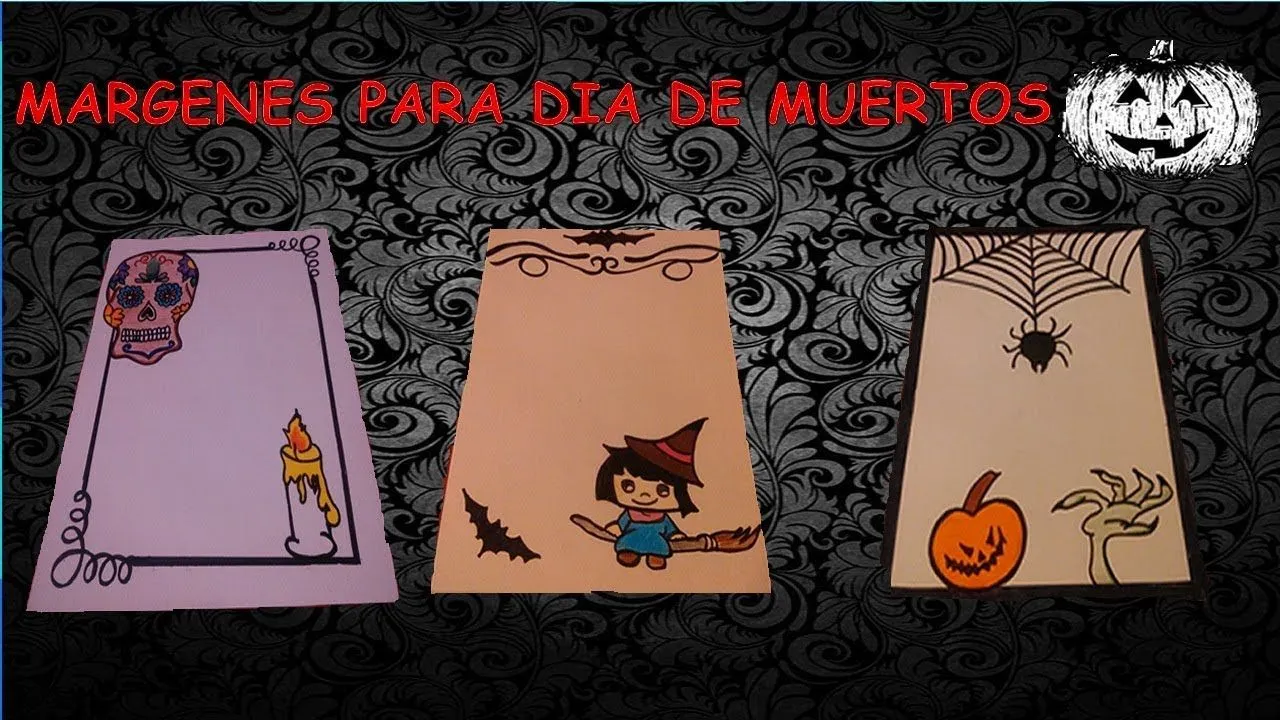 3 Ideas De Margenes Para Dia De Muertos - YouTube