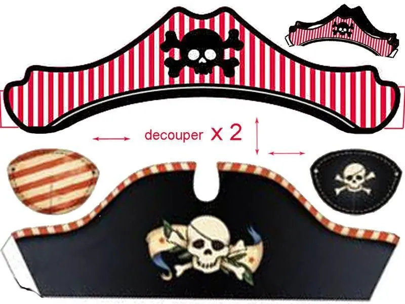 Ideas y material gratis para fiestas y celebraciones Oh My Fiesta!: Sombreros  Pirata para Imprimir Gratis… | Pirate party, Pirate theme party, Pirate  birthday party