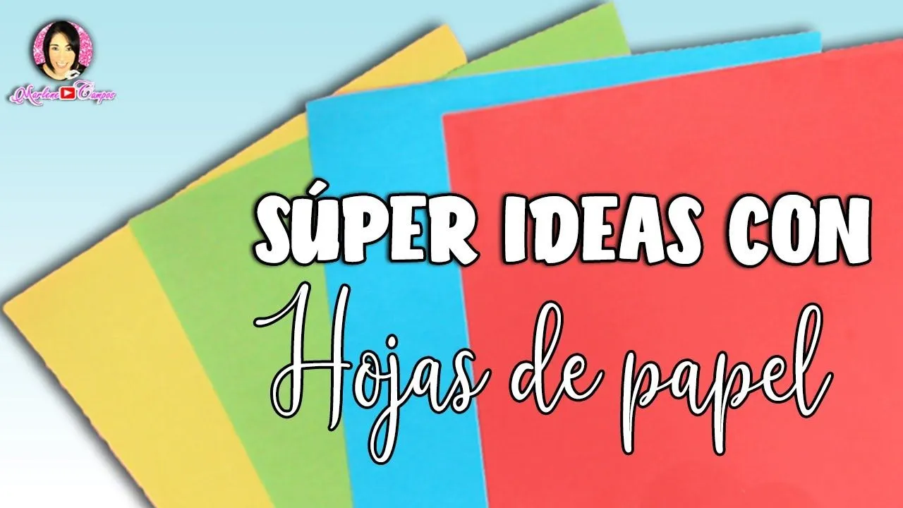 3 IDEAS SÚPER CREATIVAS PARA HACER CON HOJAS DE PAPEL BOND / DIY con  Marlene Campos - YouTube