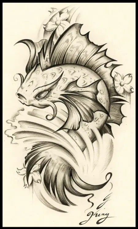 Ideas para tu tattoo: Pez koi