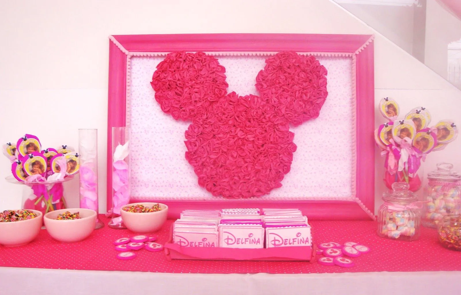 ideas tematicas: Cumpleaños tematico. Una Minnie muy romántica ...