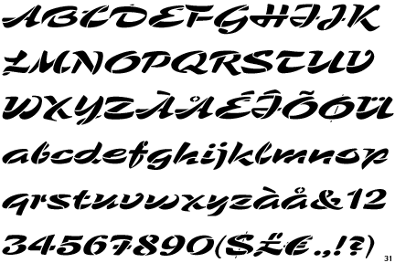 Identifont - P22 Zebra Stencil