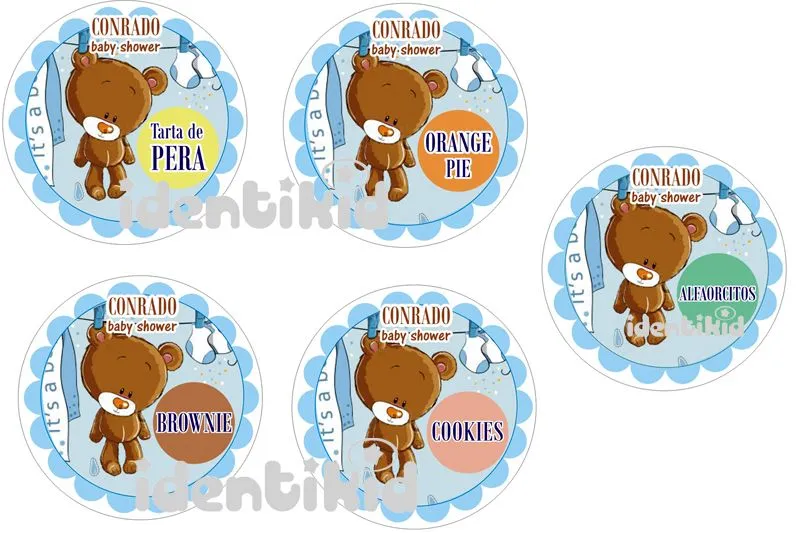 IDENTIKID diseño grafico para eventos: BABY SHOWER- Banderin ...