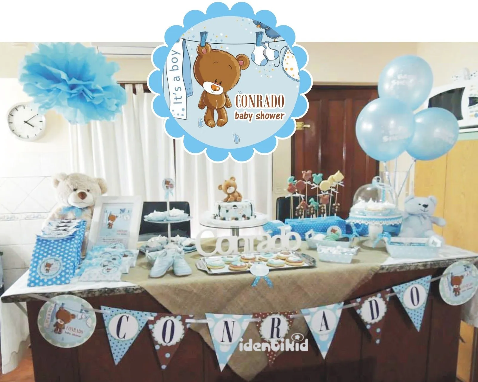 IDENTIKID diseño grafico para eventos: BABY SHOWER- Banderin ...