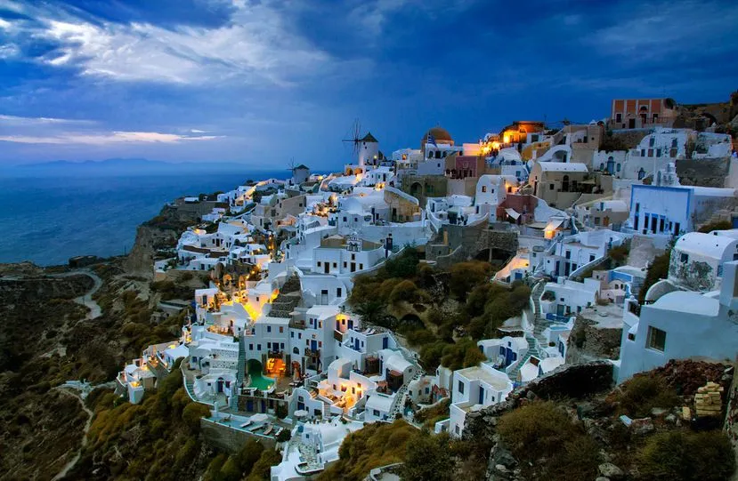 Idool Oia Santorini en Italia (Hermoso Paisaje)