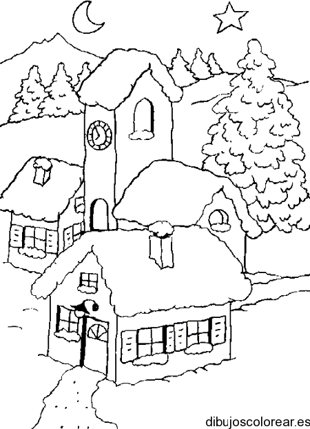 Una iglesia | Dibujos para Colorear