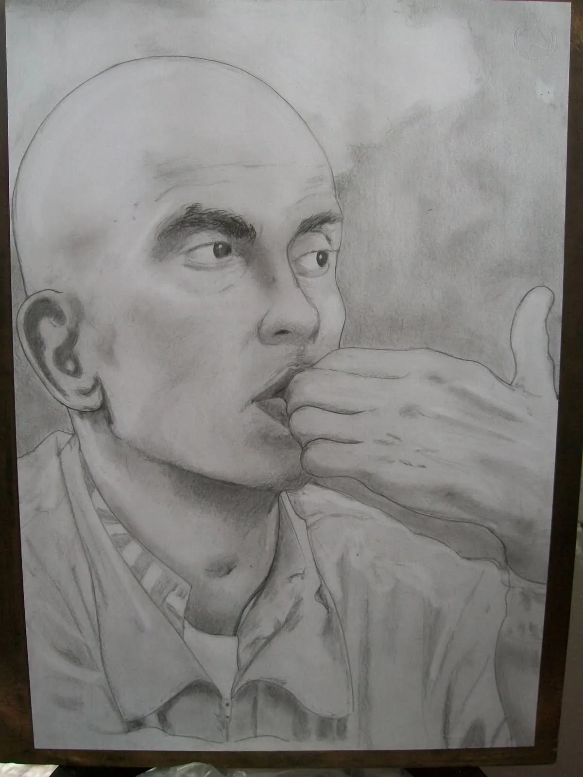 Ignacio D'Andrea-Retratos y Dibujos: retrato a lapiz-Indio Solari