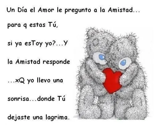 P A U L II SS♥;-): el amor le pregunto a la amistad