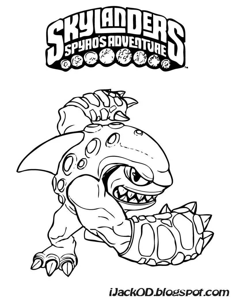 iJack O D Colouring Pages: Skylanders: Spyro's Adventure Colouring ...