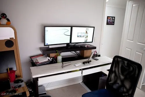 Ikea MICKE Desk Hack! at aaronactive