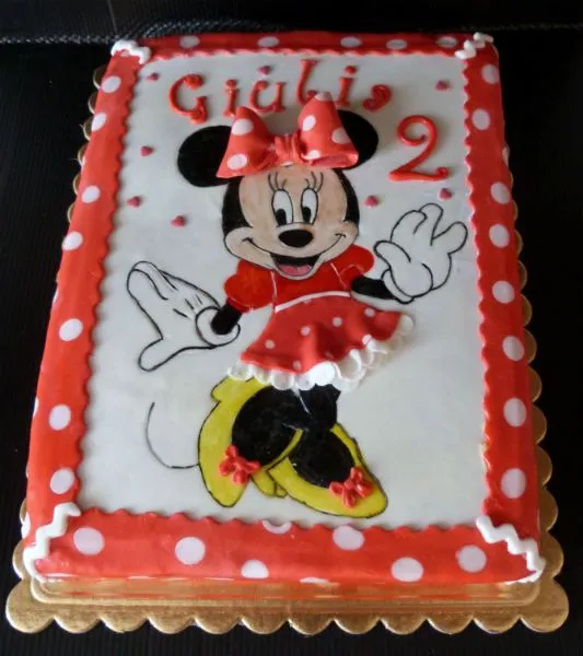 Il pennello di cioccolato: Torta Minnie