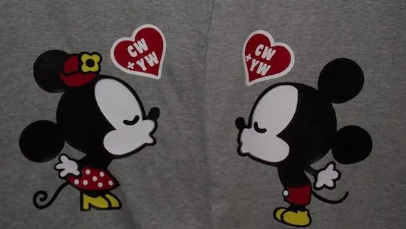 De Mickey Mouse y Minnie besandose - Imagui