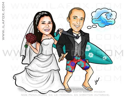 Imágenes de caricaturas de surfistas - Imagui