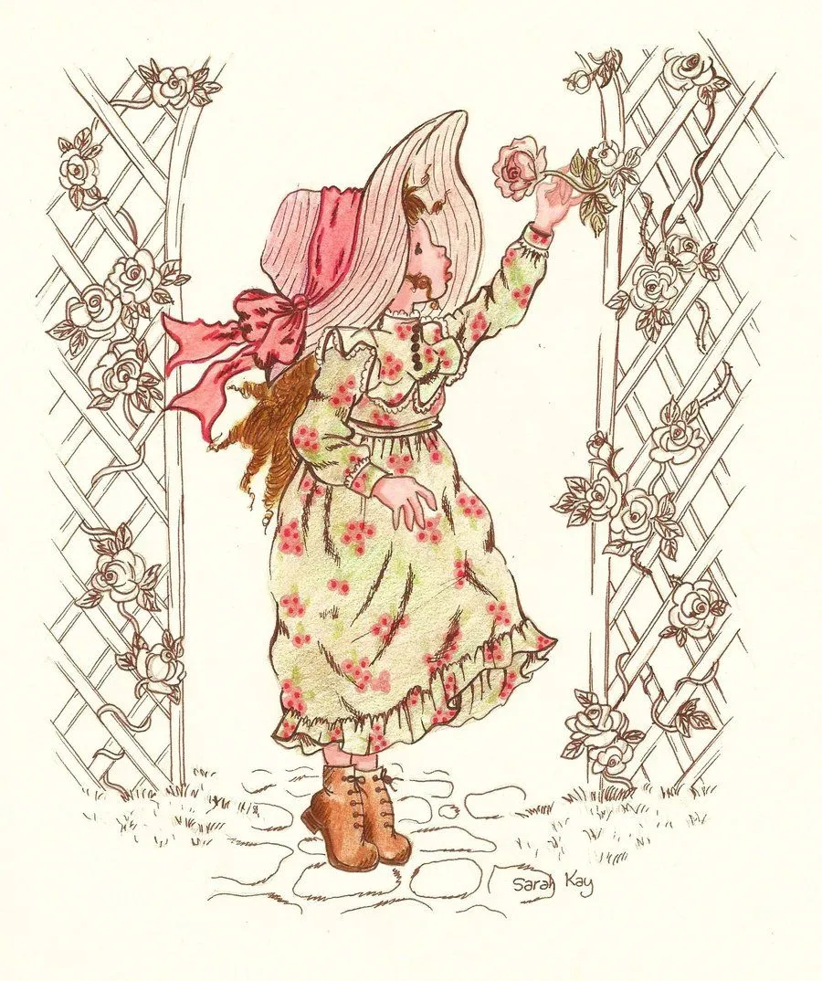 ilclanmariapia: Holly Hobbie , Sarah Kay e le bimbe Sunbonnet Sue