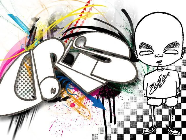 Ilustração Graffiti - Lapis + PS | Flickr - Photo Sharing!