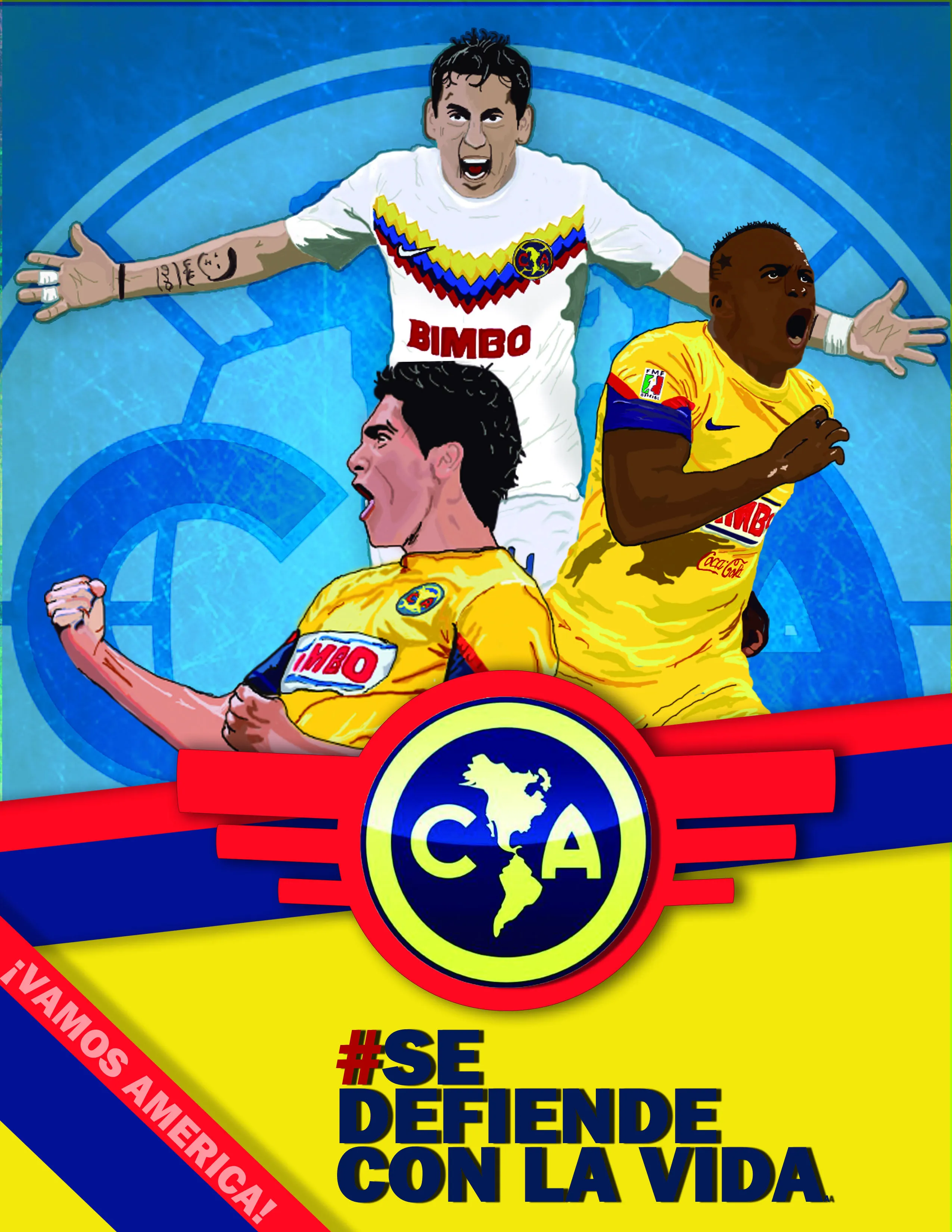 Ilustración Americanista Alvarito Alvarez Guzman - Club América ...