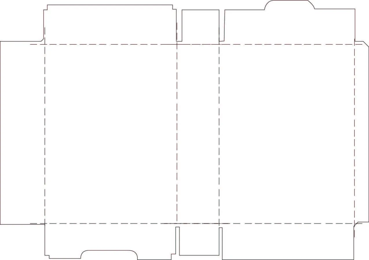 ilustracion grafica: troquel caja de cereal