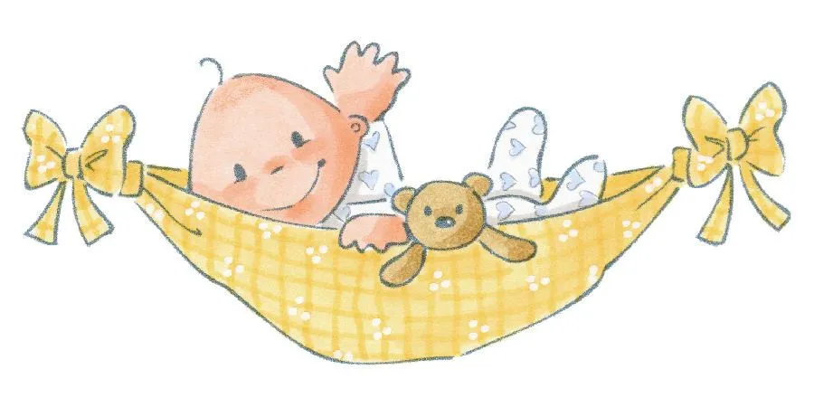 Bebés Hora de Baño y de Dormir Ilustraciones Infantiles