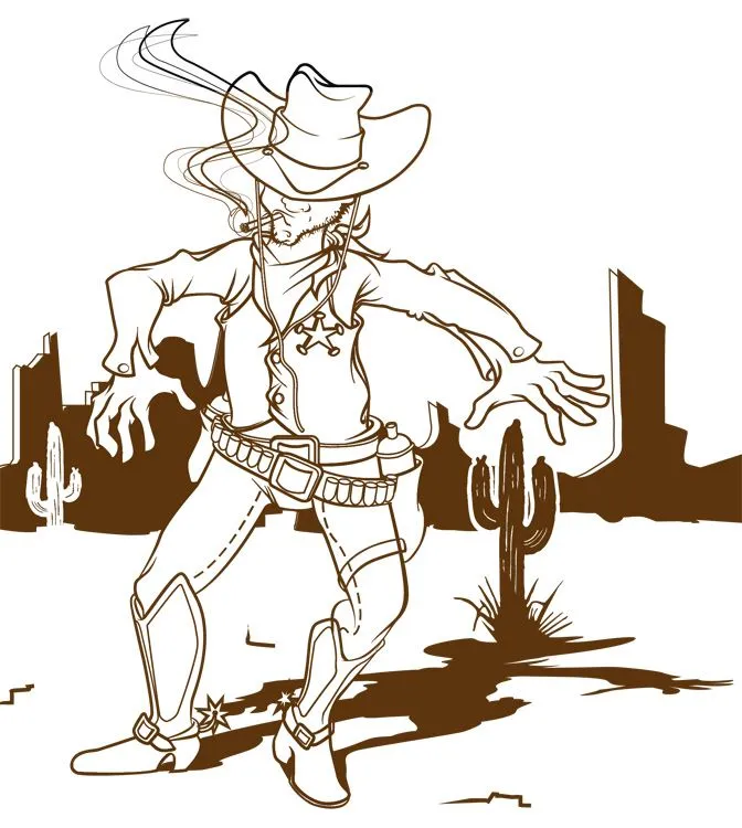 Caricaturas de vaqueros - Imagui